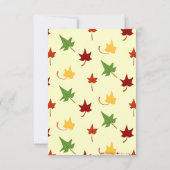 Herfstbladeren: uitnodiging voor Thanksgiving Gepe (Achterkant)