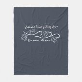 Herfstbladeren vallen als stukjes op hun plaats fleece deken (Voorkant)