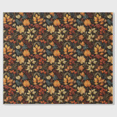 Herfstbladeren vallen cadeaupapier (Vlak)