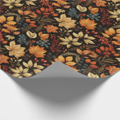 Herfstbladeren vallen cadeaupapier (Hoek)