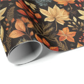 Herfstbladeren vallen cadeaupapier (Rol Hoek)