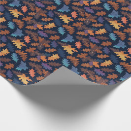 Herfstbladeren vallen patroon natuur bladpatroon cadeaupapier