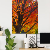 Herfstbladeren van Geel en Oranje, Verticale ZSSPG Poster (Thuiskantoor)