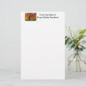 Herfstbladeren van geel en Sinaasappel Foto Briefpapier (Staand voorkant)