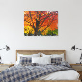 Herfstbladeren van geel en Sinaasappel Foto Canvas Afdruk (Insitu (Slaapkamer))