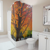 Herfstbladeren van geel en Sinaasappel Foto Douchegordijn (In situ)
