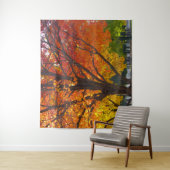 Herfstbladeren van geel en Sinaasappel Foto Wandkleed (In situ)