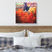 Herfstbladeren verkleurend canvas afdruk (Insitu (Slaapkamer))