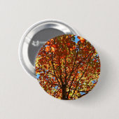 Herfstbladeren Vuurwerk Ronde Button 5,7 Cm (Voorkant /achterkant)