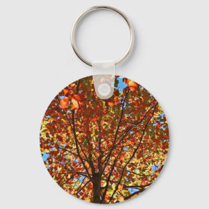 Herfstbladeren Vuurwerk Sleutelhanger