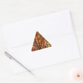 Herfstbladeren Vuurwerk Sticker (Envelop)