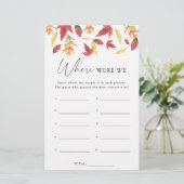 Herfstbladeren - Waar waren we bruidsbeursspel (Staand voorkant)