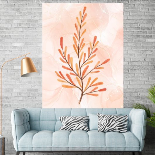 Herfstbladeren Watercolor Botanische Poster