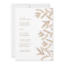 Herfstbladeren Watercolor Bruiloft