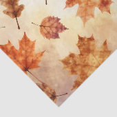 Herfstbladeren Watercolor Herfstpatroon Tissuepapier (Detail)