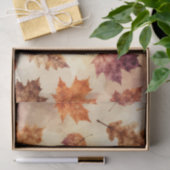 Herfstbladeren Watercolor Herfstpatroon Tissuepapier (Geschenk)