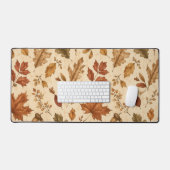 Herfstbladeren Watercolor Patroon Bureaumat (Keyboard & Muis)