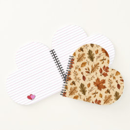 Herfstbladeren Watercolor Patroon Notitieboek