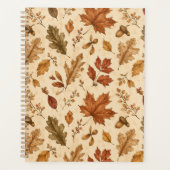 Herfstbladeren Watercolor Patroon Planner (Voorkant)