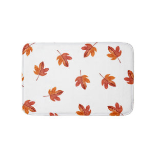 Herfstbladeren Waterverf Hand getrokken Badmat