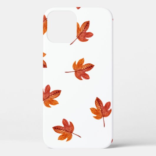Herfstbladeren Waterverf Hand getrokken Case-Mate iPhone Case (Achterkant)