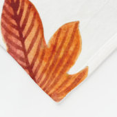 Herfstbladeren Waterverf Hand getrokken Fleece Deken (Hoek)
