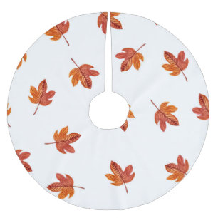 Herfstbladeren Waterverf Hand getrokken Kerstboom Rok