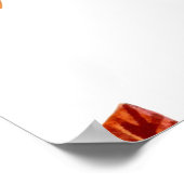 Herfstbladeren Waterverf Hand getrokken Poster (Hoek)