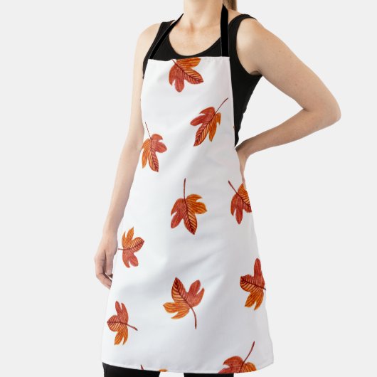 Herfstbladeren Waterverf Hand getrokken Schort (Insitu)