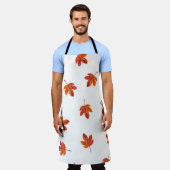 Herfstbladeren Waterverf Hand getrokken Schort (Gedragen)