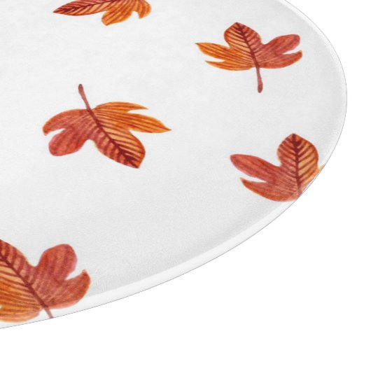 Herfstbladeren Waterverf Hand getrokken Snijplank (Hoek)