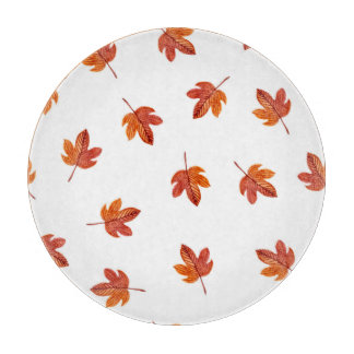 Herfstbladeren Waterverf Hand getrokken Snijplank