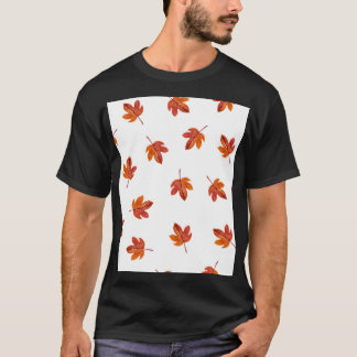 Herfstbladeren Waterverf Hand getrokken T-shirt