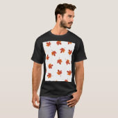 Herfstbladeren Waterverf Hand getrokken T-shirt (Voorkant volledig)