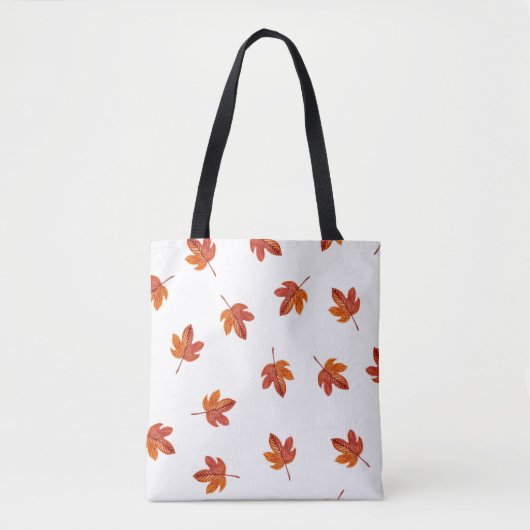 Herfstbladeren Waterverf Hand getrokken Tote Bag (Voorkant)