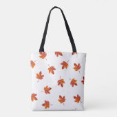 Herfstbladeren Waterverf Hand getrokken Tote Bag (Achterkant)