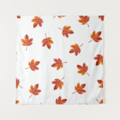 Herfstbladeren Waterverf Hand getrokken Wandkleed (Voorkant (horizontaal))