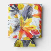 Herfstbladeren: Waterverf Herfst Blikjeskoeler (Voorkant)