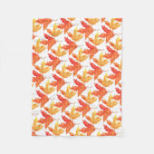 Herfstbladeren waterverf Herfst Rustieke Boom Fleece Deken (Voorkant)