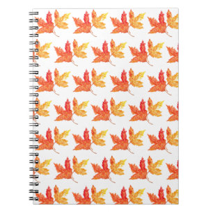 Herfstbladeren waterverf Herfst Rustieke Boom Notitieboek