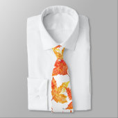 Herfstbladeren waterverf Herfst Rustieke Boom Stropdas (Gebonden)