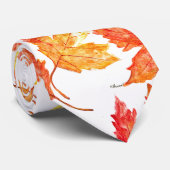 Herfstbladeren waterverf Herfst Rustieke Boom Stropdas (Opgerold)