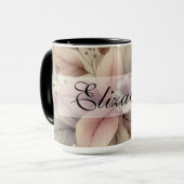 Herfstbladeren  waterverf herfstkleuren mok (Voorkant links)