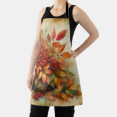 Herfstbladeren  waterverf herfstkleuren schort (Insitu)