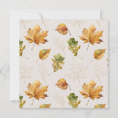 Herfstbladeren Waterverf Kinderen Verjaardag Kaart (Achterkant)