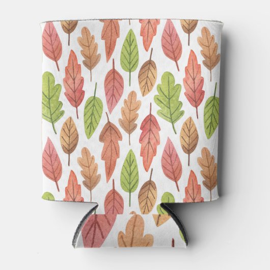 Herfstbladeren Waterverf: Natuur. Blikjeskoeler (Voorkant)