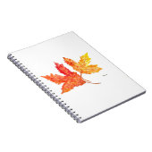 Herfstbladeren waterverf notitieboek (Rechterzijde)