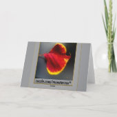 Herfstbladeren Wenskaart Kaart (Achterkant)