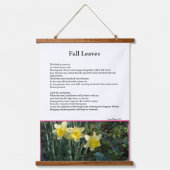 Herfstbladeren Winter Lente Bloemen Gedicht Hangend Wandkleed (Voorkant 2)