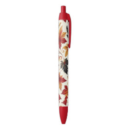Herfstbladeren Zwarte Inkt Pen